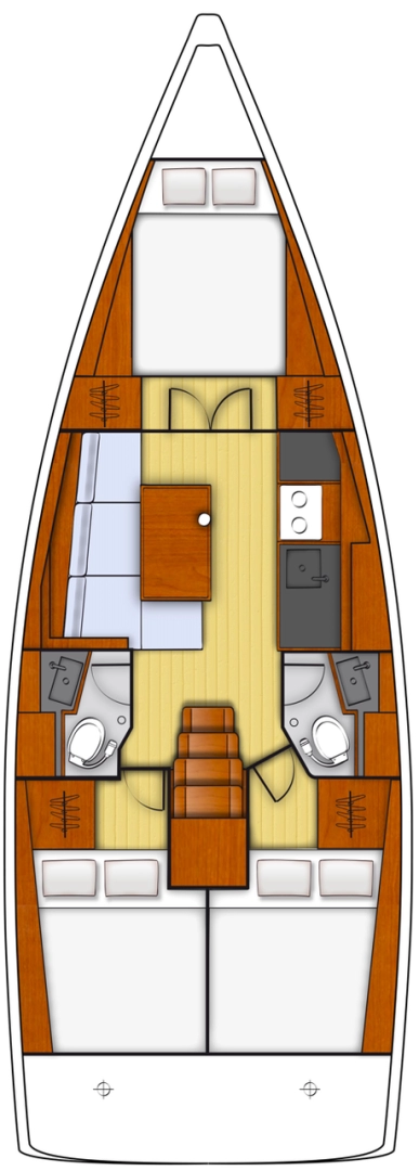 Bénéteau Oceanis 38.1 charter bareboat eller skeppad i Biograd Na Moru