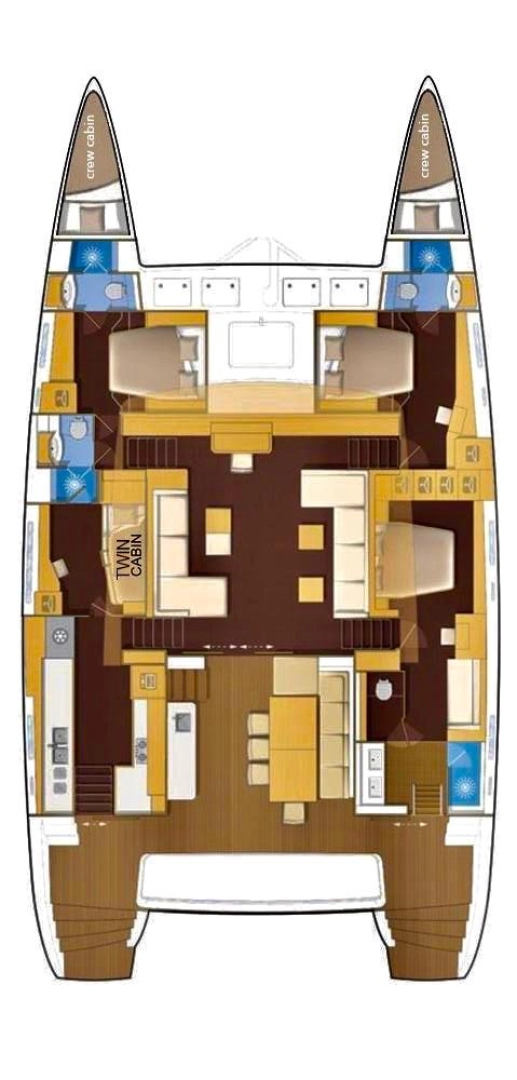 Lagoon Lagoon 620 charter bareboat eller skeppad i Bodrum