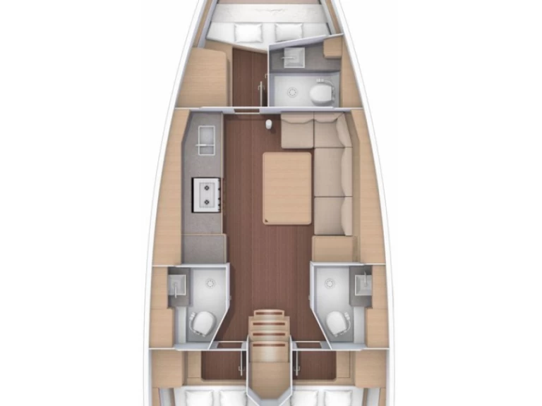 Yacht charter Lefkáda billig Dufour 390