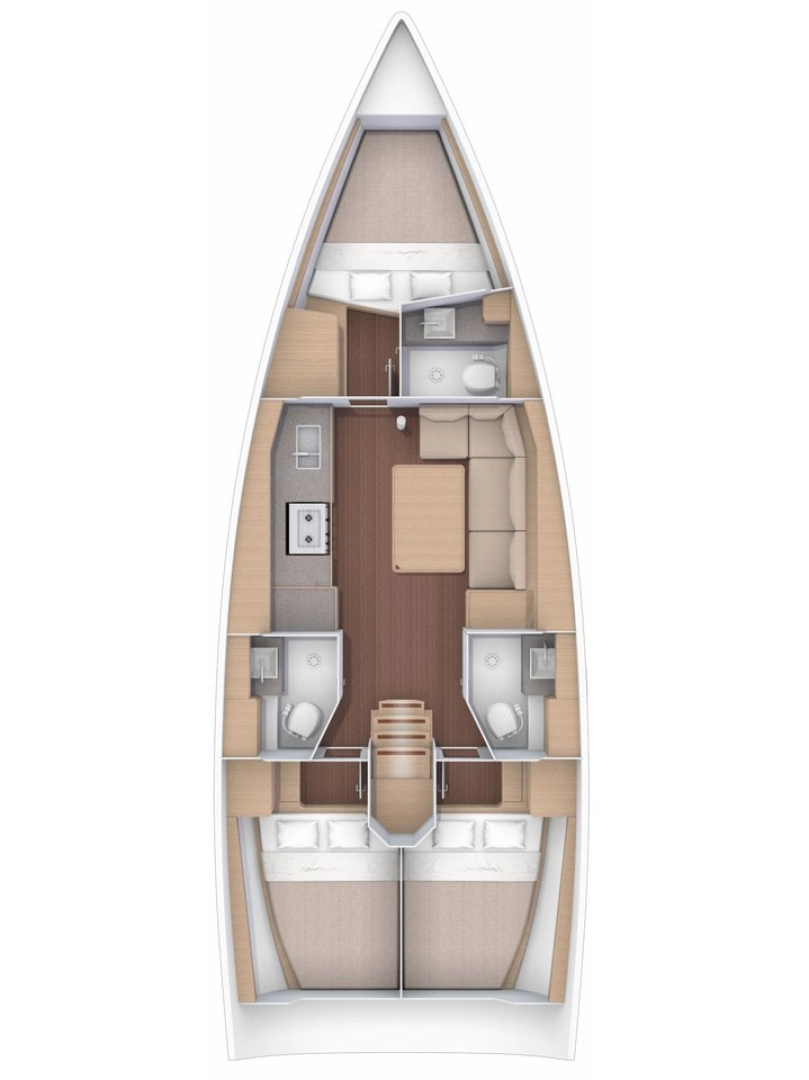 Yacht charter Lefkáda billig Dufour 390