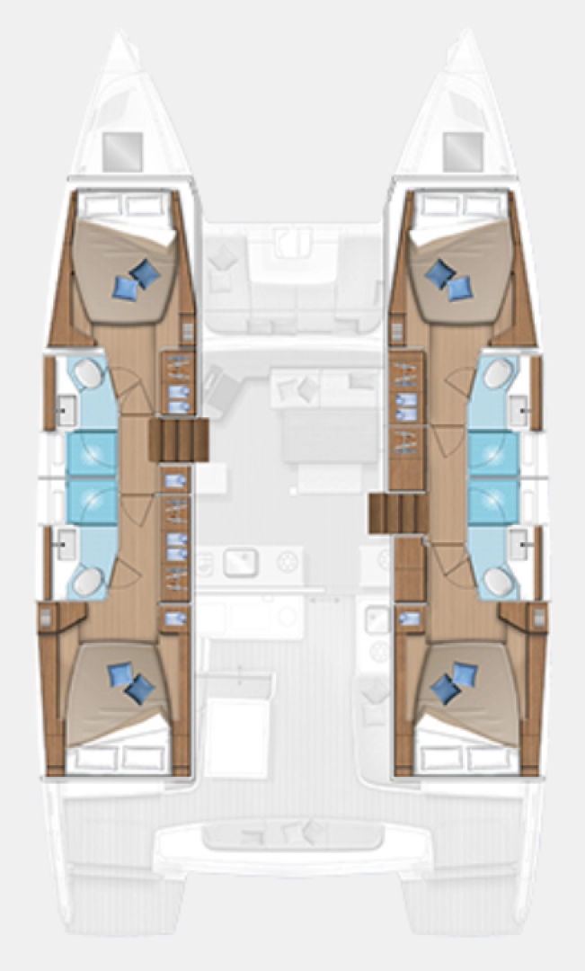 Lagoon Lagoon 46 charter bareboat eller skeppad i Road Town