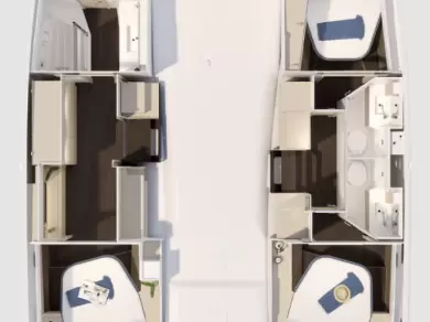 Uthyrning Katamaran  Fountaine Pajot med en båtlicens 