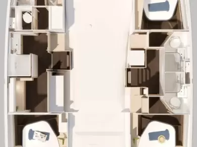 Hyr en Fountaine Pajot Fountaine Pajot FP 44 Maestro - 3 cab. Road Town 