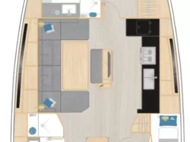 Uthyrning Segelbåt  Hanse med en båtlicens 