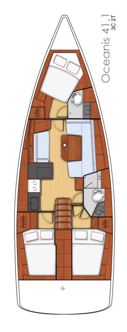 Hyr en Bénéteau Oceanis 41.1 Furnari 