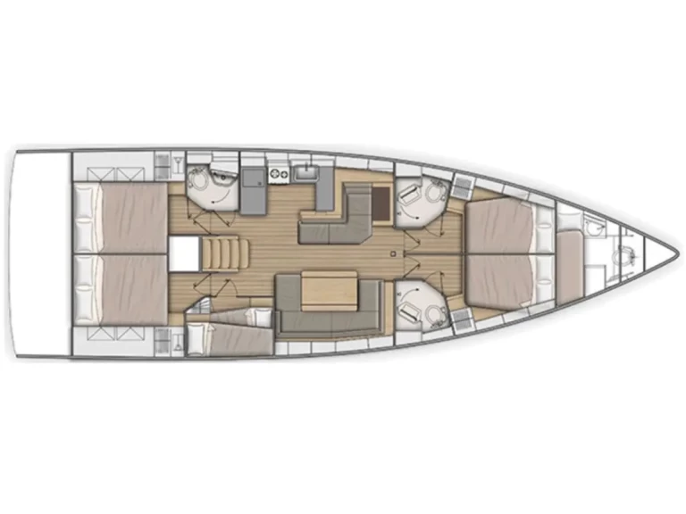 Bénéteau Oceanis 51.1 charter bareboat eller skeppad i Vlycho