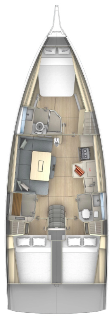 Dufour Dufour 41 charter bareboat eller skeppad i Trogir 