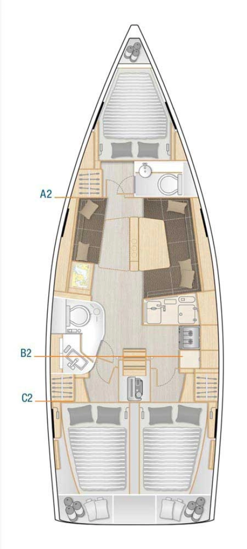 Yacht charter Šibenik  billig Hanse 388