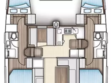 Yacht charter Jezera billig Nautitech 40