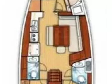 Bénéteau Oceanis 43 Family - 4 cab. charter bareboat eller skeppad i Gocek