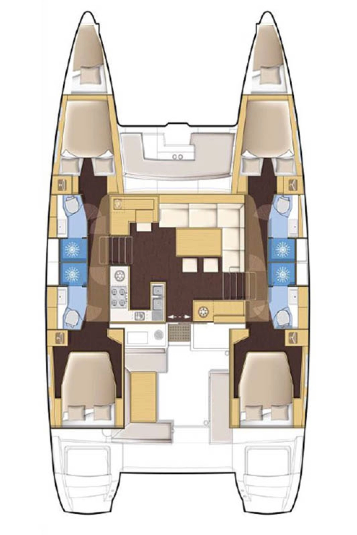 Uthyrning Komolac - Lagoon Lagoon 450 F av Samboat 