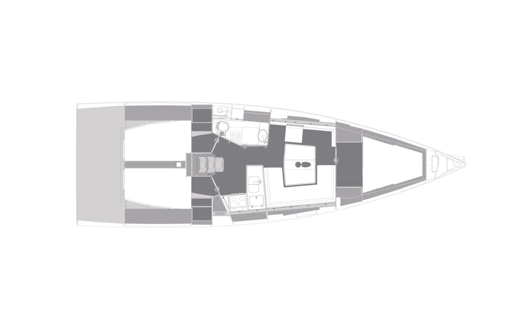 Elan E5 charter bareboat eller skeppad i Biograd Na Moru