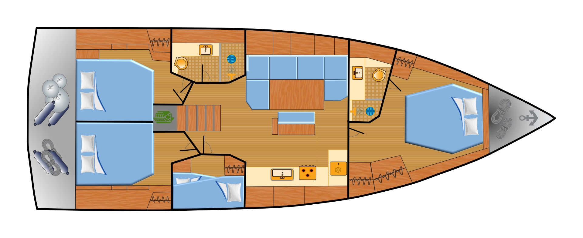 Hyr en Hanse Hanse 460 Punat 