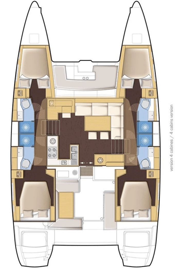 Yacht charter Lefkáda billig Lagoon 46
