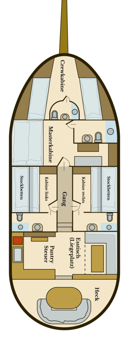 Uthyrning Segelbåt  i Pirovac - Custom Made Larus - 3 + 1 cab.