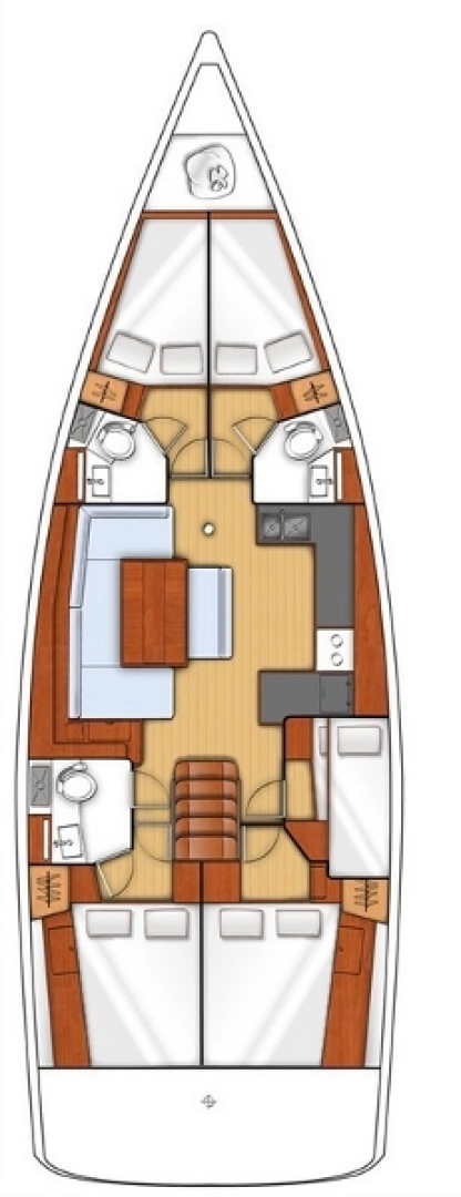 Yacht charter Trogir  billig Oceanis 48