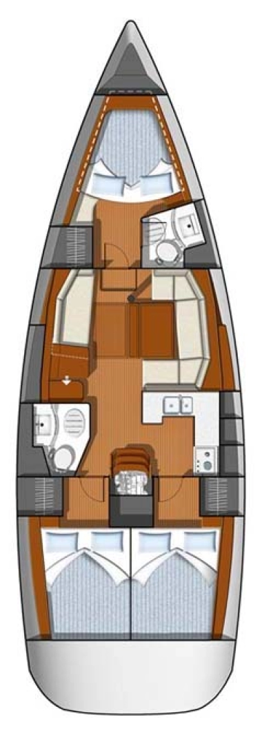 Jeanneau Sun Odyssey 42 DS charter bareboat eller skeppad i Lefkáda