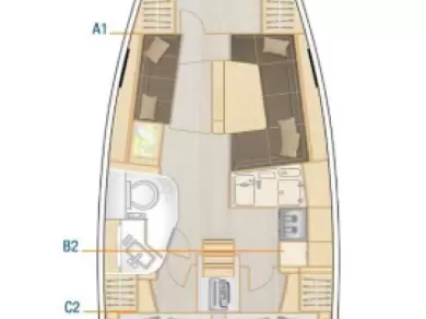 Båtuthyrning Hanse Hanse 388 i Donji Seget på Samboat 