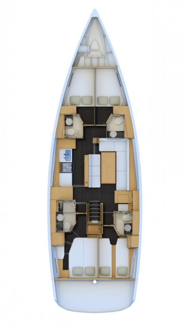 Uthyrning Segelbåt  Jeanneau med en båtlicens 