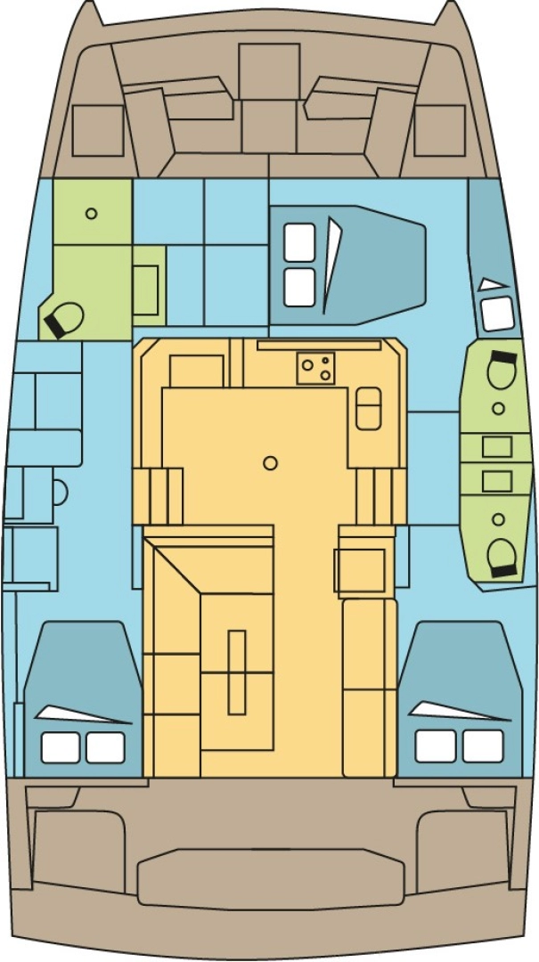 Bali Bali Catspace Voile charter bareboat eller skeppad i Parham Town