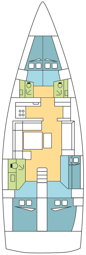 Hyr en Dufour Dufour 500 Grand Large Jolly Harbour 