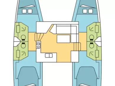 Uthyrning Katamaran  Fountaine Pajot med en båtlicens 