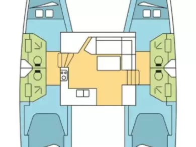 Uthyrning Katamaran  Fountaine Pajot med en båtlicens 