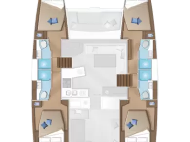 Uthyrning Katamaran  i Lefkáda - Lagoon Lagoon 450 F