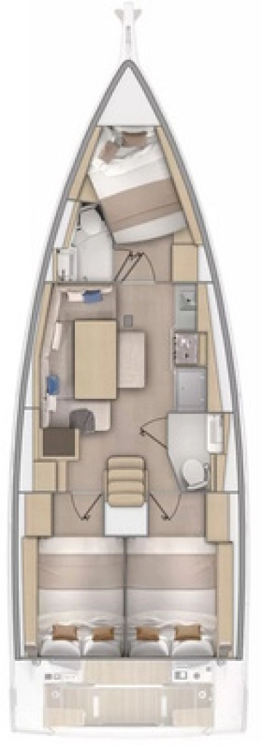 Bénéteau Oceanis 37.1 charter bareboat eller skeppad i Lefkáda