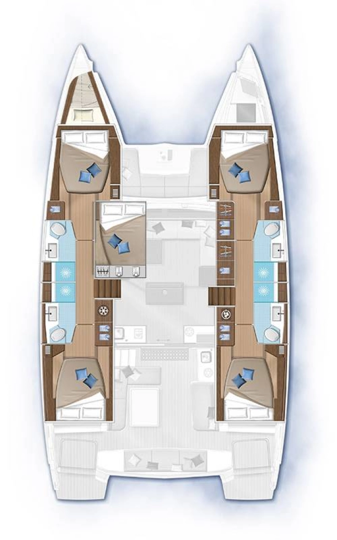 Yacht charter Lefkáda billig Lagoon 50