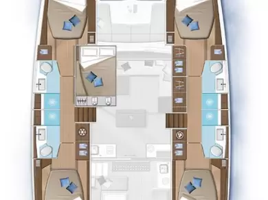 Yacht charter Lefkáda billig Lagoon 50