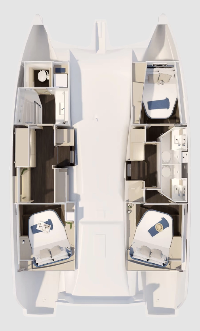 Fountaine Pajot Fountaine Pajot FP 41 Maesto 3  charter bareboat eller skeppad i Road Town