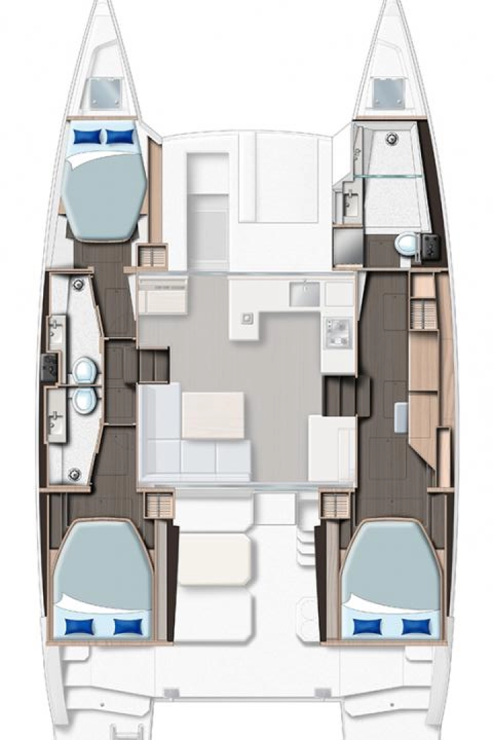 Hyr en Leopard Catamarans / Robertson & Caine Leopard 42 - 3 cab. Marsh Harbour 
