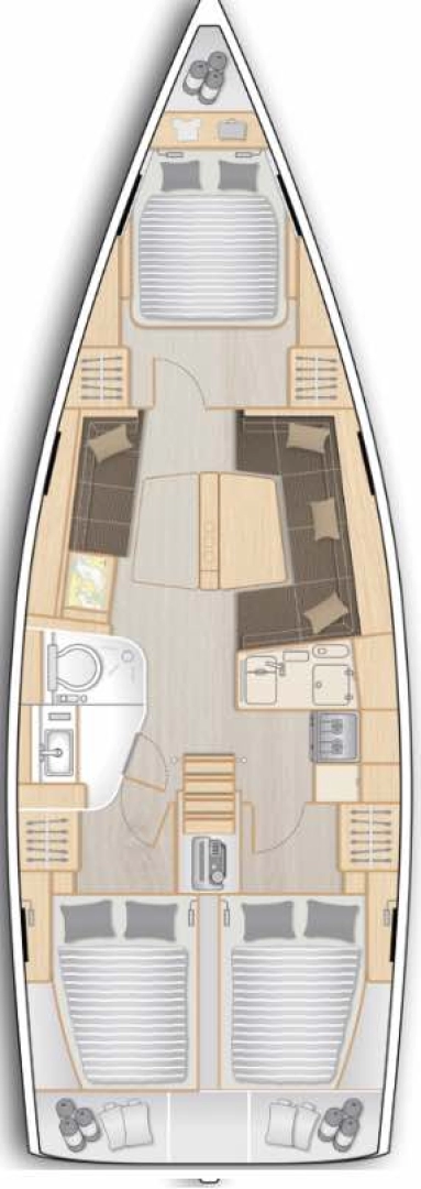 Hyra Segelbåt  med eller utan skeppare Hanse Marseille 