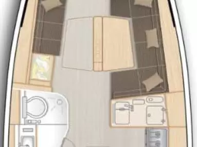 Hyra Segelbåt  med eller utan skeppare Hanse Marseille 