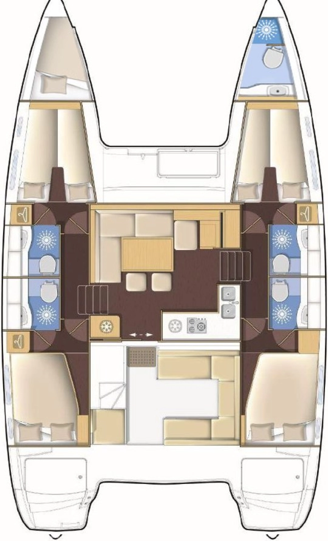 Yacht charter Lefkáda billig Lagoon 400 S2