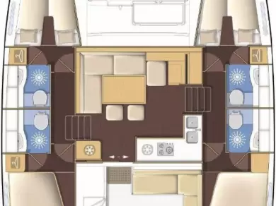 Yacht charter Lefkáda billig Lagoon 400 S2