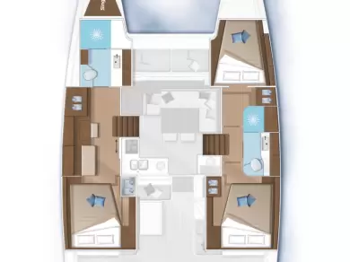 Uthyrning Katamaran  Lagoon med en båtlicens 
