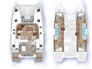 Lagoon Lagoon 46 charter bareboat eller skeppad i Fethiye