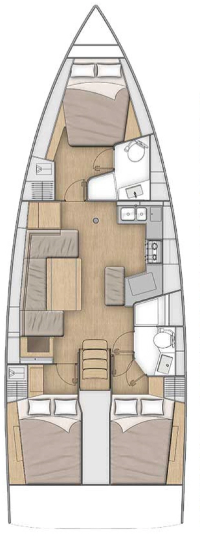 Yacht charter Golfe-Juan billig Oceanis 40.1