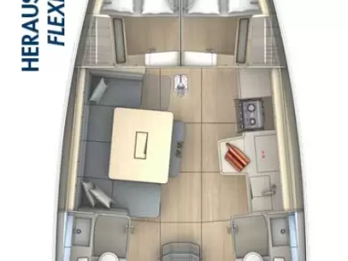 Dufour Dufour 41 Performance charter bareboat eller skeppad i Biograd Na Moru