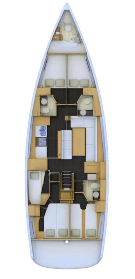 Jeanneau Jeanneau 54 charter bareboat eller skeppad i Sant Antoni de Portmany