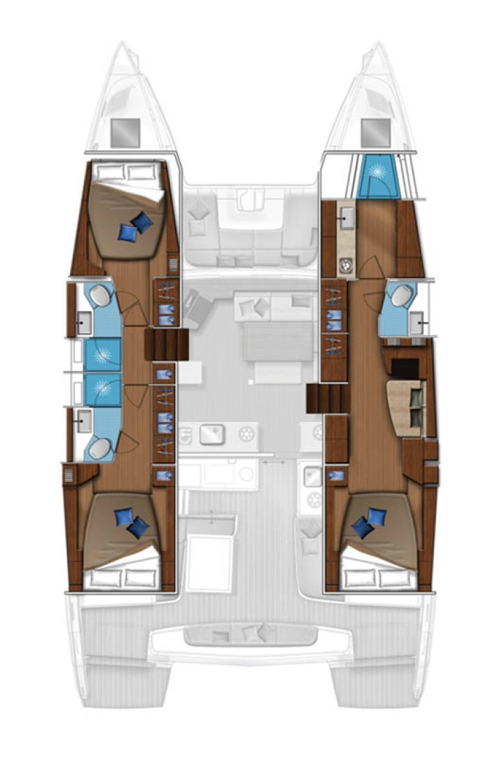 Hyra Katamaran  med eller utan skeppare Lagoon Marsh Harbour 