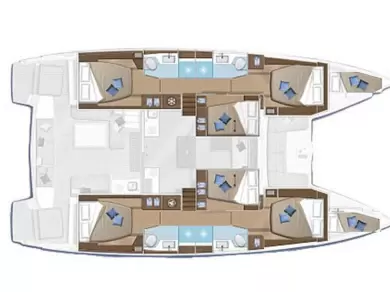 Lagoon Lagoon 50 charter bareboat eller skeppad i Road Town