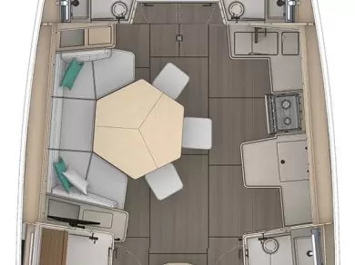 Dufour Dufour 44 charter bareboat eller skeppad i Tribunj