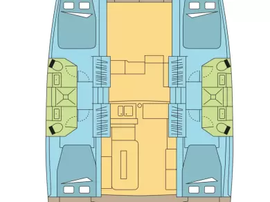 Uthyrning Katamaran  Bali med en båtlicens 