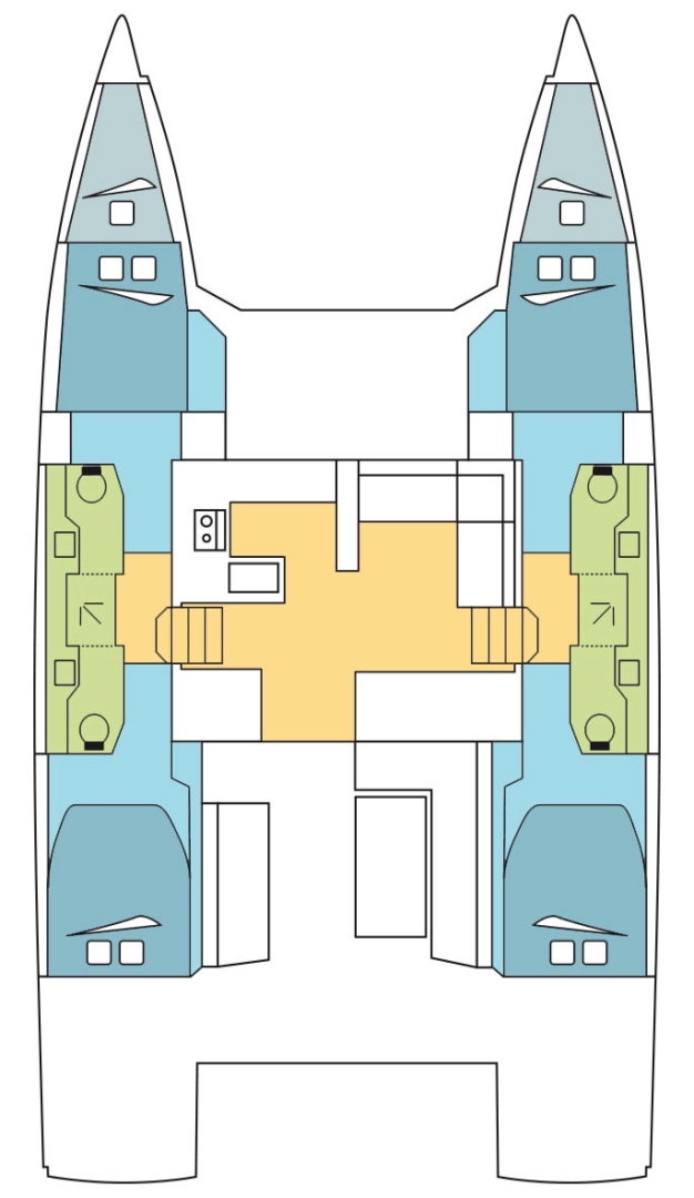 Yacht charter Donji Seget billig Nautitech 47 Power - 4 + 2 cab.