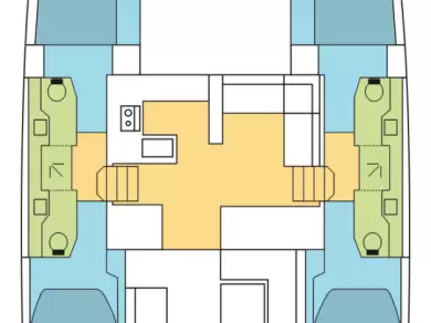 Yacht charter Donji Seget billig Nautitech 47 Power - 4 + 2 cab.