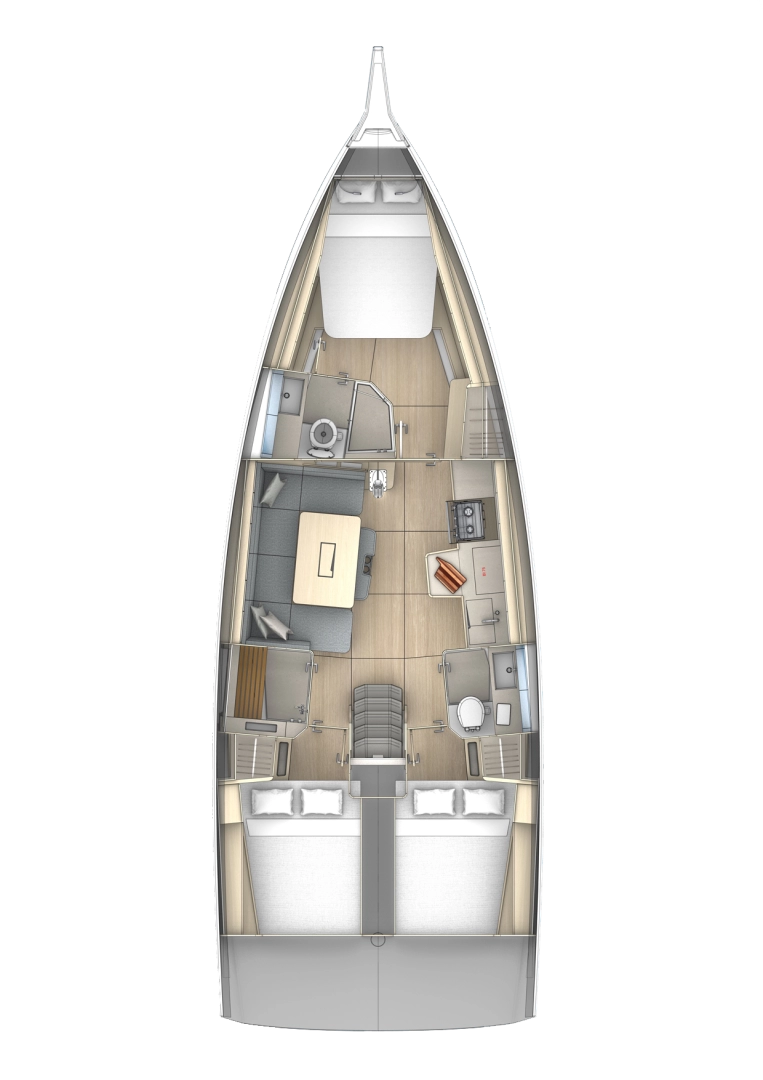 Yacht charter Frenchtown billig Dufour 430