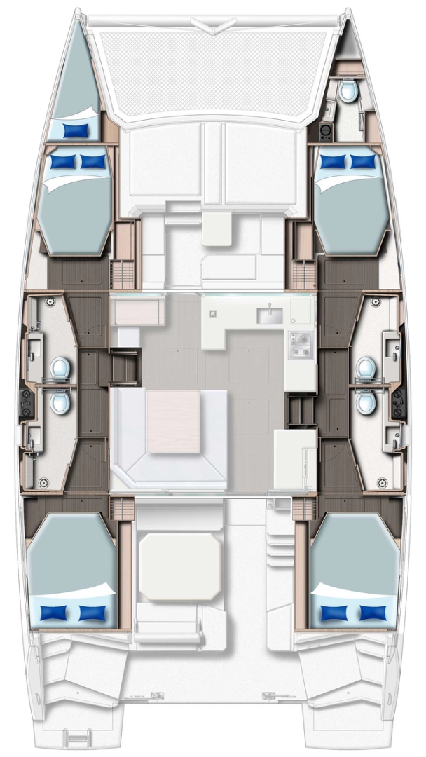 Hyra Katamaran  med eller utan skeppare Leopard Catamarans / Robertson & Caine Belize City 
